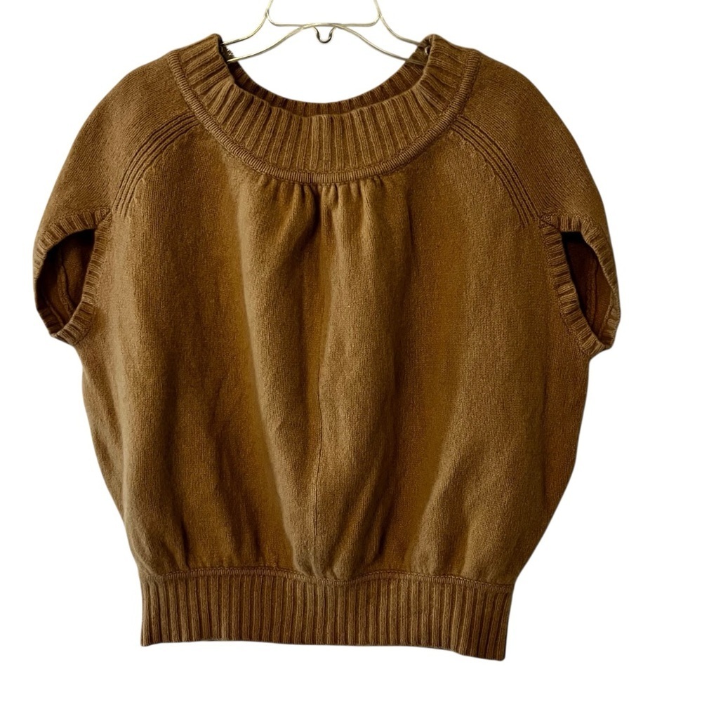 Diane Von Furstenberg 95% Lambswool Cashmere Cap Sleeve Sweater Raglan Small